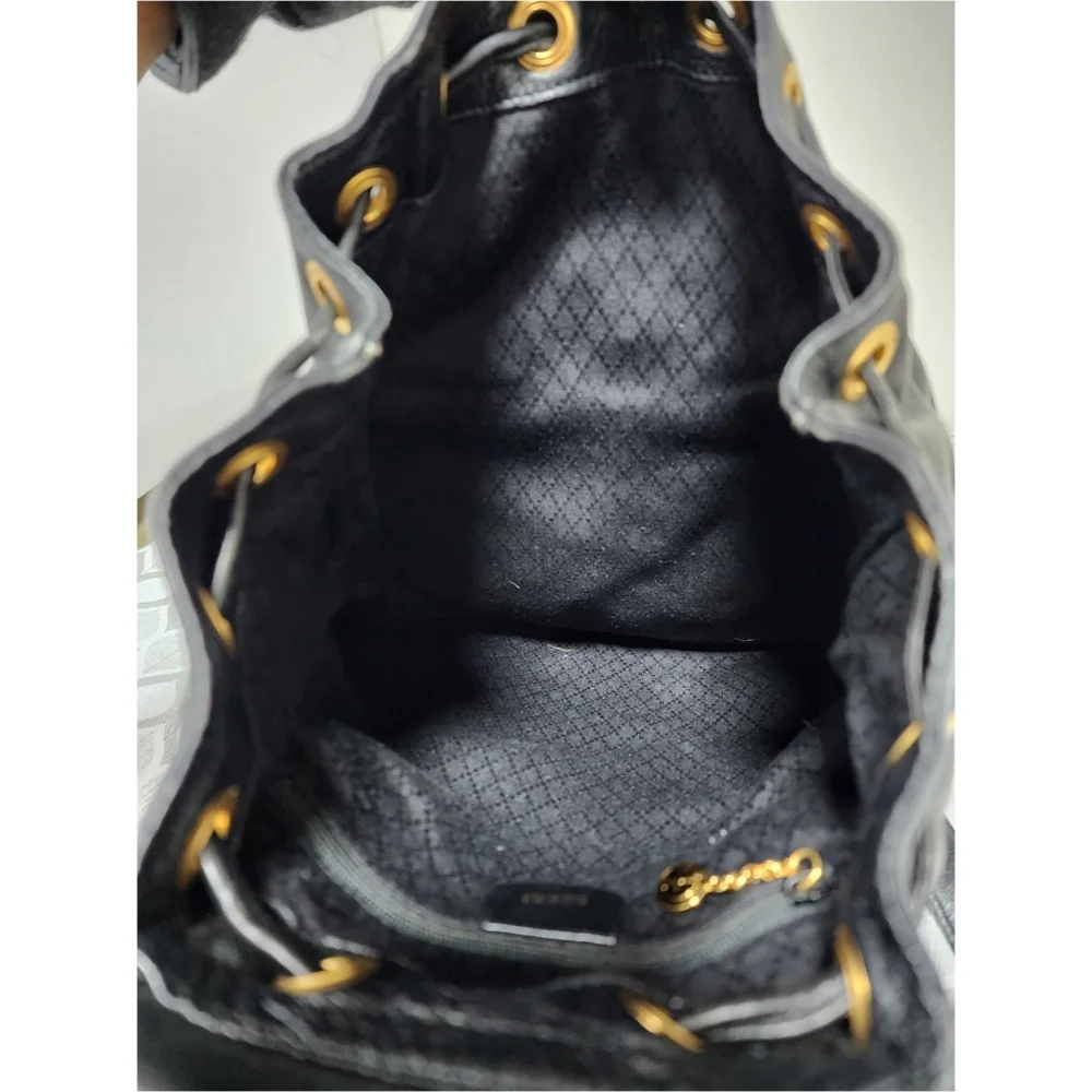 Gucci Vintage Leather Backpack Black
